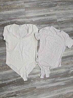 Womens Bodysuits 1 Cream 1 White